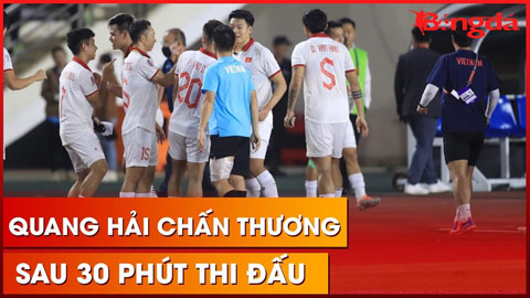 Quang Hải tập tễnh sau chiến thắng 6-0 trong ngày mở màn AFF Cup 2022