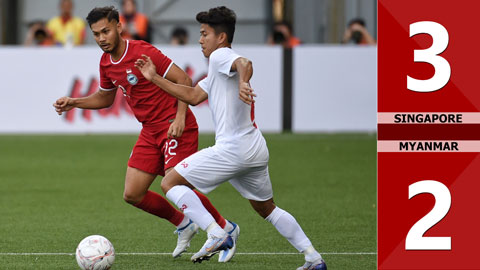 VIDEO bàn thắng Singapore vs Myanmar: 3-2 (Bảng B - AFF Cup 2022)