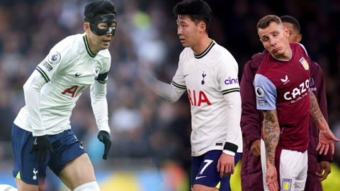 Tottenham thua đau Aston Villa, Son Heung-min tức giận ném mặt nạ bảo hộ xuống đất