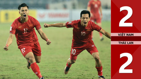 VIDEO bàn thắng Việt Nam vs Thái Lan: 2-2 (Chung kết lượt đi AFF Cup 2022)