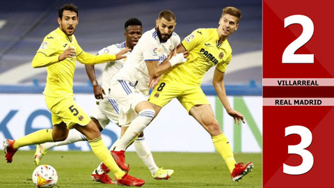 VIDEO bàn thắng Villarreal vs Real Madrid: 2-3 (Cúp Nhà Vua Tây Ban Nha)