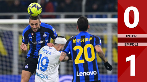 VIDEO bàn thắng Inter vs Empoli: 0-1 (Vòng19 Serie A 2022/23)