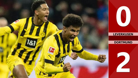 VIDEO bàn thắng Leverkusen vs Dortmund: 0-2 (Vòng 18 Bundesliga 2022/23)