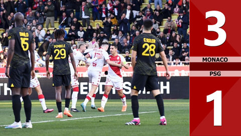 VIDEO bàn thắng Monaco vs PSG: 3-1 (Vòng 23 Ligue 1 2022/23)