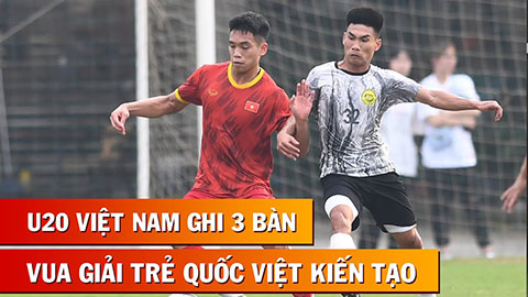 VIDEO bàn thắng U20 Việt Nam vs Hòa Bình FC: 3-3 (Giao hữu 2023)