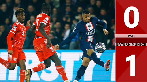 VIDEO bàn thắng PSG vs Bayern Munich: 0-1 (Lượt đi vòng 1/8 Champions League 2022/23)