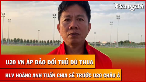 U20 Việt Nam áp đảo đối thủ dù thua, HLV Hoàng Anh Tuấn mừng vì đội có thêm bài học kinh nghiệm