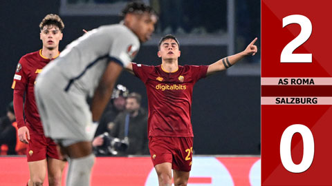 VIDEO bàn thắng AS Roma vs Salzburg: 2-0, chung cuộc: 2-1 (Lượt về vòng play-off Europa League 2022/23)