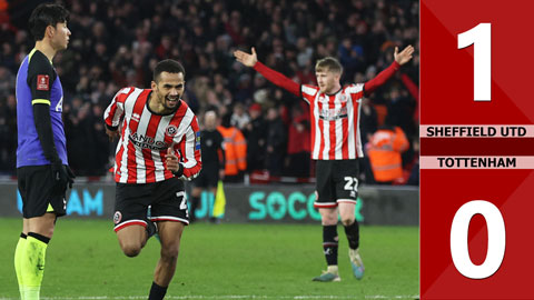 VIDEO bàn thắng Sheffield Utd vs Tottenham: 1-0 (Vòng 5 FA Cup 2022/23)