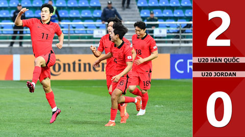 VIDEO bàn thắng U20 Hàn Quốc vs U20 Jordan: 2-0 (Bảng C - VCK U20 châu Á 2023)