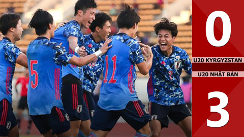 VIDEO bàn thắng U20 Kyrgyzstan vs U20 Nhật Bản: 0-3 (Bảng C - VCK U20 châu Á 2023)