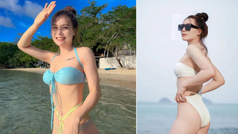 'Thiên thần' bóng chuyền Thái Lan khoe body với bikini trắng muốt