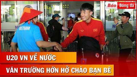 U20 Việt Nam về nước đầy hạnh phúc ,  HLV Hoàng Anh Tuấn muốn cầu thủ được đá V.League nhiều
