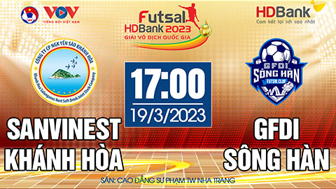 Trực tiếp: Futsal Sanvinnest Khánh Hòa - Futsal GFDI sông Hàn