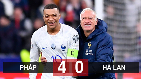 Kết quả Pháp 4-0 Hà Lan: Tân thủ quân Mbappe ra mắt với cú đúp