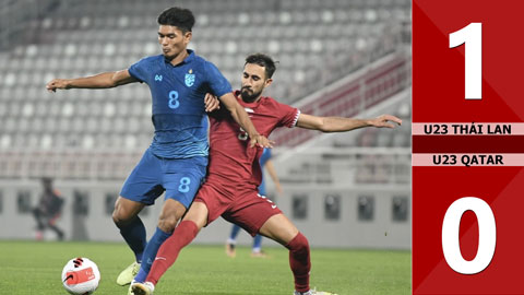 VIDEO bàn thắng U23 Thái Lan vs U23 Qatar: 1-0 (Giải giao hữu U23 Doha Cup 2023)