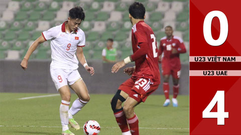 VIDEO bàn thắng U23 Việt Nam vs U23 UAE: 0-4 (Giải giao hữu U23 Doha Cup 2023)