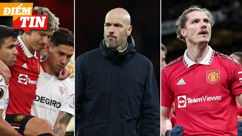 Điểm tin 14/4: MU đối mặt giông tố sau trận hòa Sevilla