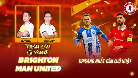 Trận cầu vàng: Brighton có thể đánh bại một MU tổn thất lực lượng?