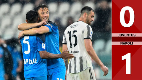 VIDEO bàn thắng Juventus vs Napoli: 0-1 (Vòng 31 Serie A 2022/23)