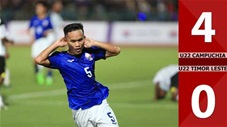 VIDEO bàn thắng U22 Campuchia vs U22 Timor Leste: 4-0 (Bảng A - SEA Games 2023)