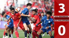 VIDEO bàn thắng U22 Indonesia vs U22 Philippines: 3-0 (Bảng A - SEA Games 2023)