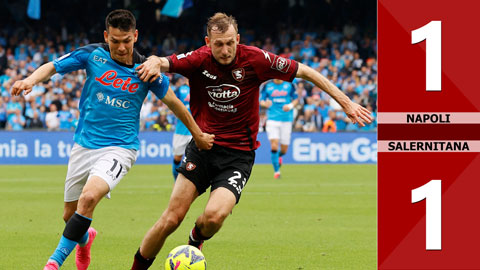 VIDEO bàn thắng Napoli vs Salernitana: 1-1 (Vòng 32 Serie A 2022/23)