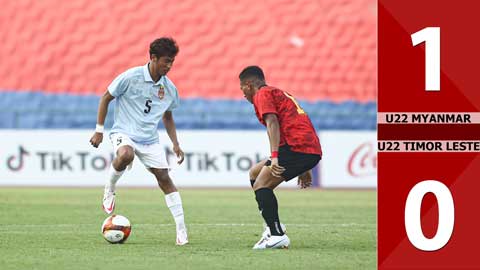 VIDEO bàn thắng U22 Myanmar vs U22 Timor Leste: 1-0 (Bảng A - SEA Games 2023)