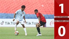 VIDEO bàn thắng U22 Myanmar vs U22 Timor Leste: 1-0 (Bảng A - SEA Games 2023)