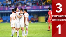 VIDEO bàn thắng U22 Việt Nam vs U22 Singapore: 3-1 (Bảng B - SEA Games 2023)