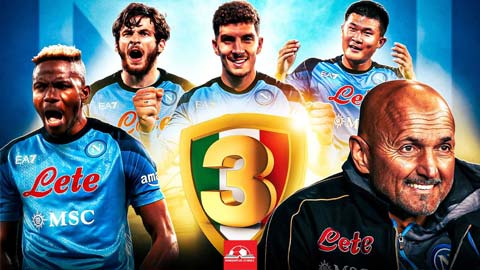 Từ mục tiêu Top 4, Napoli lập kỳ tích vô địch Serie A sau 33 năm chờ đợi