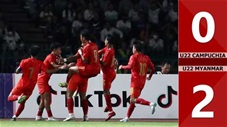 VIDEO bàn thắng U22 Campuchia vs U22 Myanmar: 0-2 (Bảng A - SEA Games 2023)