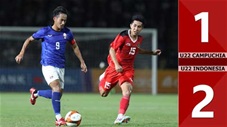 VIDEO bàn thắng U22 Campuchia vs U22 Indonesia: 1-2 (Bảng A - SEA Games 2023)