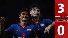VIDEO bàn thắng U22 Thái Lan vs U22 Myanmar: 3-0 (Bán kết SEA Games 2023)