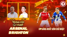 Trận cầu vàng: Đầu tư vào cửa nào ở trận Arsenal vs Brighton?