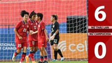 VIDEO bàn thắng Nữ Thái Lan vs Nữ Campuchia: 6-0 (Tranh HCĐ SEA Games 2023)