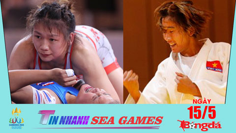 Tin nhanh SEA Games 15/5: 'Mưa Vàng' từ Judo và vật