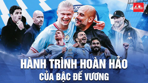 Man City vô địch Premier League 2022/23 – hành trình hoàn hảo của bậc đế vương