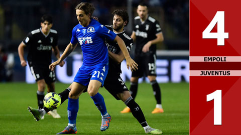 VIDEO bàn thắng Empoli vs Juventus: 4-1 (Vòng 36 Serie A 2022/23)