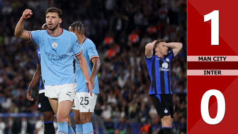 VIDEO bàn thắng Man City vs Inter: 1-0 (Chung kết Champions League 2022/23)