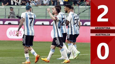 VIDEO bàn thắng Argentina vs Australia: 2-0 (Giao hữu Quốc tế 2023)