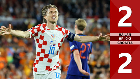 VIDEO bàn thắng Hà Lan vs Croatia: 2-2, HP: 0-2 (Bán kết Nations League 2022/23)