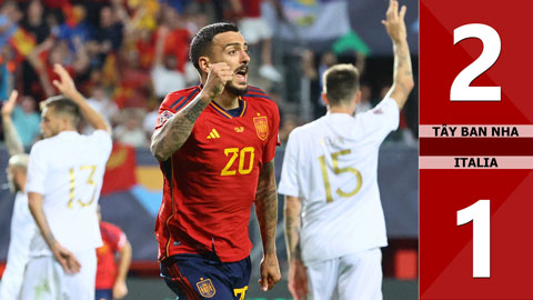 VIDEO bàn thắng Tây Ban Nha vs Italia: 2-1 (Bán kết Nations League 2022/23)