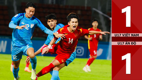 VIDEO bàn thắng U17 Việt Nam vs U17 Ấn Độ: 1-1 (VCK U17 châu Á 2023)