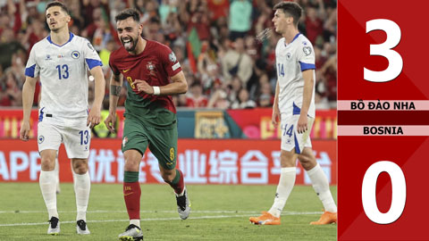 VIDEO bàn thắng Bồ Đào Nha vs Bosnia: 3-0 (Vòng loại EURO 2024)