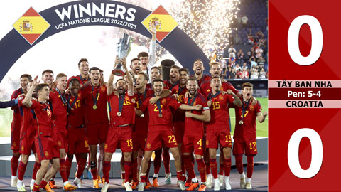 VIDEO bàn thắng Tây Ban Nha vs Croatia: 0-0, pen: 5-4 (Chung kết Nations League 2022/23)