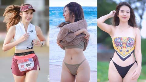 'Tiên nữ' chạy bộ Thái Lan mặc bikini khiến đấng mày râu đứng ngồi không yên