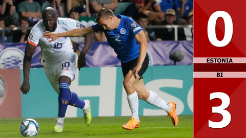 VIDEO bàn thắng Estonia vs Bỉ: 0-3 (Vòng loại EURO 2024)