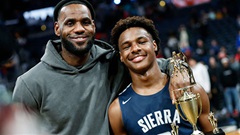 LeBron James & con trai có thể về chung một đội