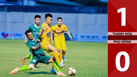 VIDEO bàn thắng Thanh Hóa vs Phù Đổng: 1-0 (Tứ kết Cúp QG 2023)